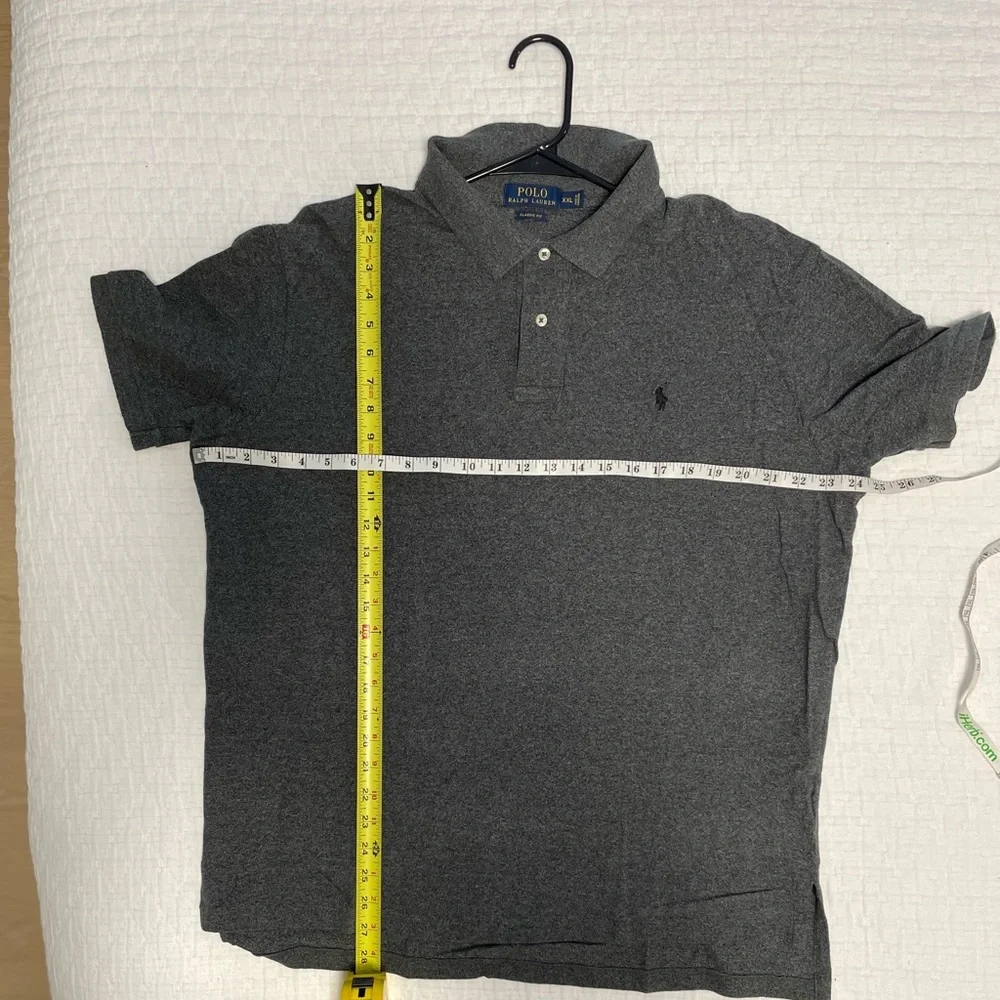 Polo Ralph Lauren Short Sleeve Polo Classic Fit Shirt XXL Grey - Picture 7 of 8